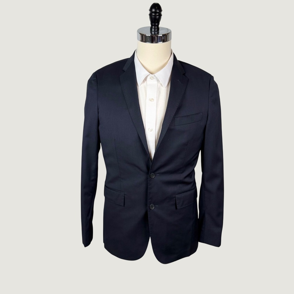 Brooks Brothers Red Fleece 38R Navy Wool 2-Button Blazer Suit Jacket Marzotto
